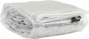vidaXL Σαφής μουσαμάς με οπές 3x5 m PVC