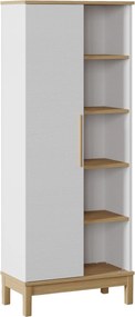Βιβλιοθήκη Ξύλο / Λευκό Δρυς DEIVE 71x36x179.3