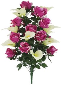 Τεχνητό Μπουκέτο Λουλουδιών 54εκ. Marhome 00-27421-4