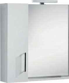 Mabo Thebes 80 MDF Mirror - Καθρέφτης Με Ντουλαπι (80x70x14) - MDF Λάκα Glossy White