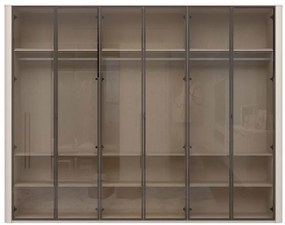 Ντουλάπα Dutchess εξάφυλλη glass