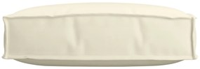 vidaXL Μαξιλάρι Παλέτας για Κάθισμα Κρεμ 60 x 60 x 12 εκ Υφάσματος Oxford