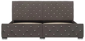 vidaXL Πλαίσιο Κρεβατιού Γκρι 180 x 200 εκ. Βελούδινο