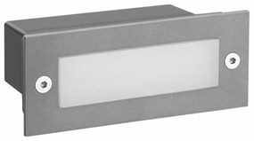 Απλίκα LED Εξωτερικού Χώρου Χωνευτή Aca PAS260GP Grey