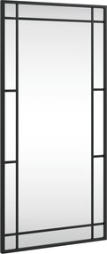 vidaXL Καθρέφτης Ορθογώνιος Μαύρος 40 x 80 εκ. από Σίδερο