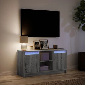 ΈΠΙΠΛΟ ΤΗΛΕΟΡΑΣΗΣ ΜΕ LED ΓΚΡΙ SONOMA 100X34X50 ΕΚ. ΕΠΕΞ. ΞΥΛΟ 852192