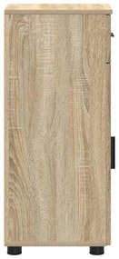 vidaXL Ντουλάπι Μπάνιου Sonoma Δρυς 30 x 35 x 80 εκ Επεξεργασμένο ξύλο