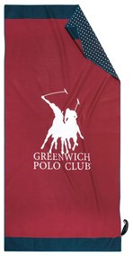 3873 ΠΕΤΣΕΤΑ ΘΑΛΑΣΣΗΣ 80Χ170 GREENWICH POLO CLUB ΚΟΚΚΙΝΟ-ΜΠΛΕ