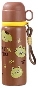 Παιδικό παγούρι-θερμός με κούπα 500ml Καφέ