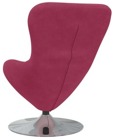vidaXL Κάθισμα-αυγό Μπορντό 63 x 73 x 90 εκ Βελούδο