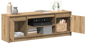 vidaXL Ντουλάπι TV Καφέ 139.5 x 34 x 50 εκ Επεξεργασμένο ξύλο