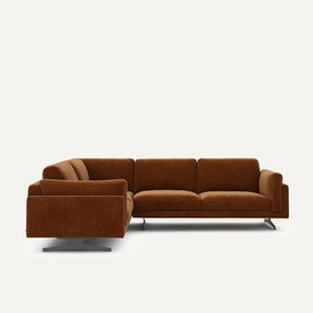 Γωνιακός καναπές από βελούδο chenille, César