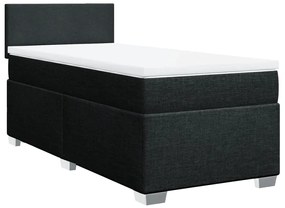 ΚΡΕΒΑΤΙ BOXSPRING ΜΕ ΣΤΡΩΜΑ ΜΑΥΡΟ 90X200 ΕΚ. ΥΦΑΣΜΑΤΙΝΟ 3285766