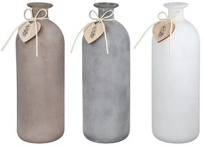 Βάζο ArteLibre Μπουκάλι Γυαλί 26.5cm Σε 3 Χρώματα