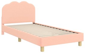 vidaXL Κρεβάτι Παιδικής Κρεβατοκάμαρας με Κεφαλάκι Ροζ 90 x 190 cm