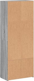 vidaXL Ντουλάπι Αρχειοθέτησης Γκρι Sonoma 60 x 32 x 153 εκ. από Τεχνητό Ξύλο