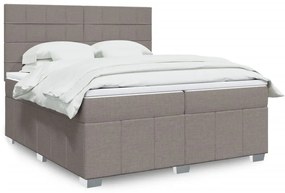 ΚΡΕΒΑΤΙ BOXSPRING ΜΕ ΣΤΡΩΜΑ TAUPE 200X200 ΕΚ. ΥΦΑΣΜΑΤΙΝΟ 3291779