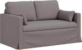 vidaXL Καναπές 120cm 2 pcs Taupe Μέταλλο