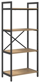 vidaXL Ράφι Βιβλίων Artisan Oak 56 x 34 x 133,5 εκ Επεξεργασμένο ξύλο