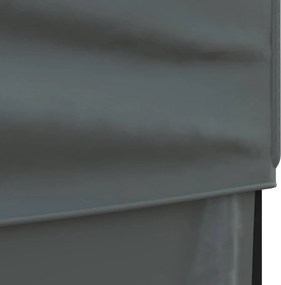 vidaXL Τέντα Εκδηλώσεων Πτυσσόμενη με Πλαϊνά Τοιχώματα Ανθρακί 3x3 μ.