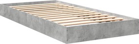 vidaXL Κρεβάτι δαπέδου Γκρι Σκυροδέματος 80 x 200 cm