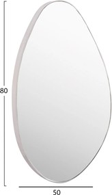 ΚΑΘΡΕΠΤΗΣ ΤΟΙΧΟΥ DROP HM4488.12 ΜΕ ΠΛΑΙΣΙΟ MDF ΣΕ ΛΕΥΚΟ 50x80Υεκ.