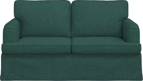 vidaXL Καναπές Σκούρο Πράσινο