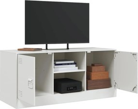 vidaXL Έπιπλο Τηλεόρασης Λευκό 99x39x44 εκ. από Ατσάλι