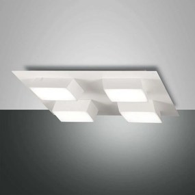 Φωτιστικό Οροφής - Πλαφονιέρα Led Lucas 3601-84-102 White Fabas Luce Μέταλλο, Μεθακρυλικό