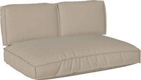 vidaXL Σετ μαξιλαριών 3 pcs Taupe Ύφασμα Όξφορντ