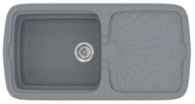 Sanitec Classic 306 Metallic Silver Νεροχύτης