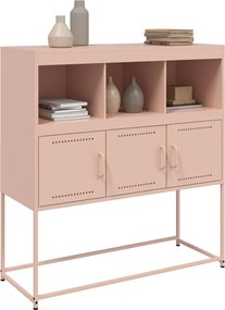 vidaXL Ντουλάπι Ροζ 100,5x39x107 εκ. Ατσάλινο