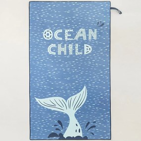 Πετσέτα Θαλάσσης Παιδική Ocean Child Blue Nima Beach 70x140cm Microfiber