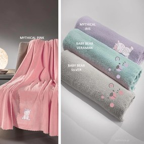Κουβέρτα Fleece Κούνιας (100x140) Guy Laroche Baby Bear &amp; Mythical Girls Λιλά