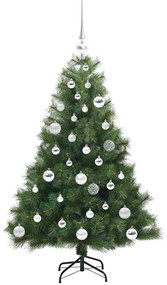 vidaXL Τεχνητό Χριστουγεννιάτικο Δέντρο Πράσινο 120 cm ΠΕ και PVC