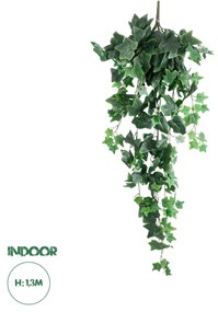 GloboStar® Artificial Garden IVY HANGING BRANCH 20241 Τεχνητό Διακοσμητικό Κρεμαστό Φυτό Κισσός Υ130cm