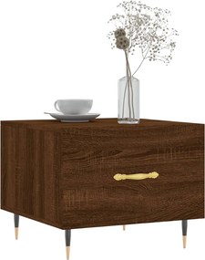 vidaXL Τραπεζάκια Σαλονιού 2 τεμ Brown Oak 50x50x40 εκ Επεξ. Ξύλο