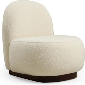 Πολυθρόνα Λευκό Μπουκλέ TINA 74x85x75