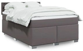 ΚΡΕΒΑΤΙ BOXSPRING ΜΕ ΣΤΡΩΜΑ ΓΚΡΙ 160X200ΕΚ. ΑΠΟ ΣΥΝΘΕΤΙΚΟ ΔΕΡΜΑ 3288430