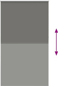 vidaXL Roller Blind Blackout γκρί 145x230 cm Πλάτος υφάσματος 141,6cm