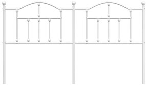 vidaXL Κεφαλάρι Λευκό 180 εκ. Μεταλλικό