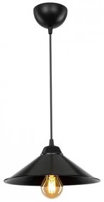 Φωτιστικό οροφής Felicity Megapap E27 πλαστικό μονόφωτο χρώμα μαύρο 24x24x70εκ. - 0207391