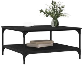 vidaXL Τραπεζάκι σαλονιού Μαύρη δρυς 80 x 80 x 40 cm