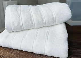 Πετσέτα Λευκή 100% Βαμβακερή Μπουντούρα 600gr PE600 - 80x150