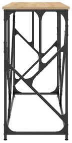 vidaXL Τραπέζι Κονσόλα Sonoma Δρυς 100x40x80 εκ. Επεξεργασμένο Ξύλο