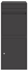 vidaXL Θυρίδα Πακέτων Μαύρο 41 x 38 x 103 εκ Ατσάλι