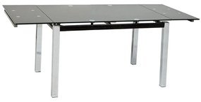 Τραπέζι Glamour Μαύρο 110(170) x 74 x 75