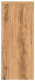 vidaXL Βάσεις Φυτών 2 τεμ. Αρτισιανή Δρυς 30x30x70 εκ. Επεξ. Ξύλο