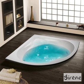 SIRENE Modena Μπανιέρα υδρομασάζ 0.88hp 120x120 180lt
