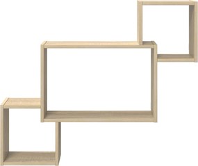 vidaXL Ράφι Τοίχου Επιτοίχιο Sonoma Δρυς 91,5 x 15 x 76 εκ